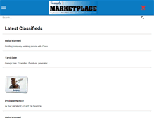 Tablet Screenshot of dawsonmarketplace.com